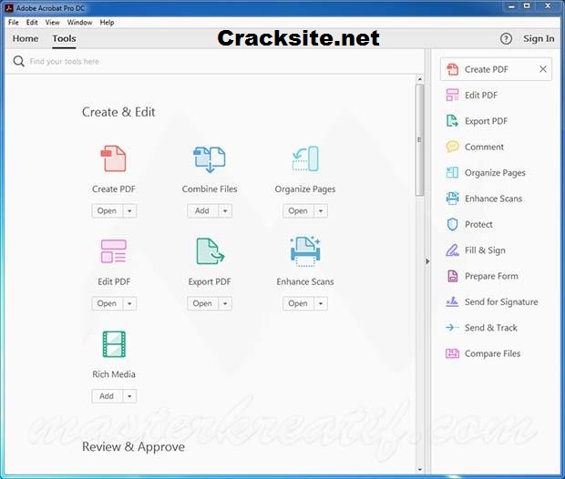 Adobe Acrobat Pro DC Crack 22.001.20169 full Keys Download