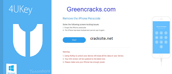 Tenorshare 4uKey Crack 3.0.13.7 + Registration Code Download 